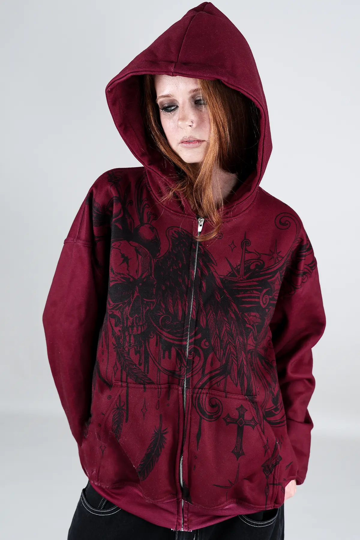 Slate Zip Hoodie (Rouge) - Image 4